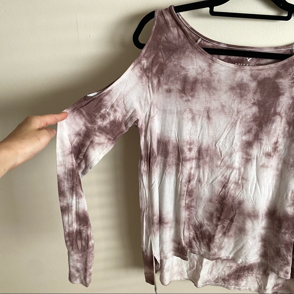 Pink and White Tie Dye Shirt - Picture 5 of 5